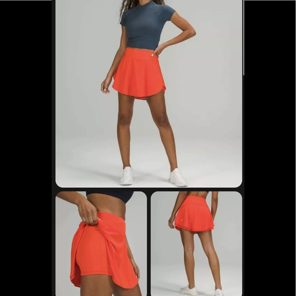 🔥LULULEMON HIGH RISE FLUTTER HEM SKIRT/SKORT-6,8,10🔥 - Picture 4 of 14
